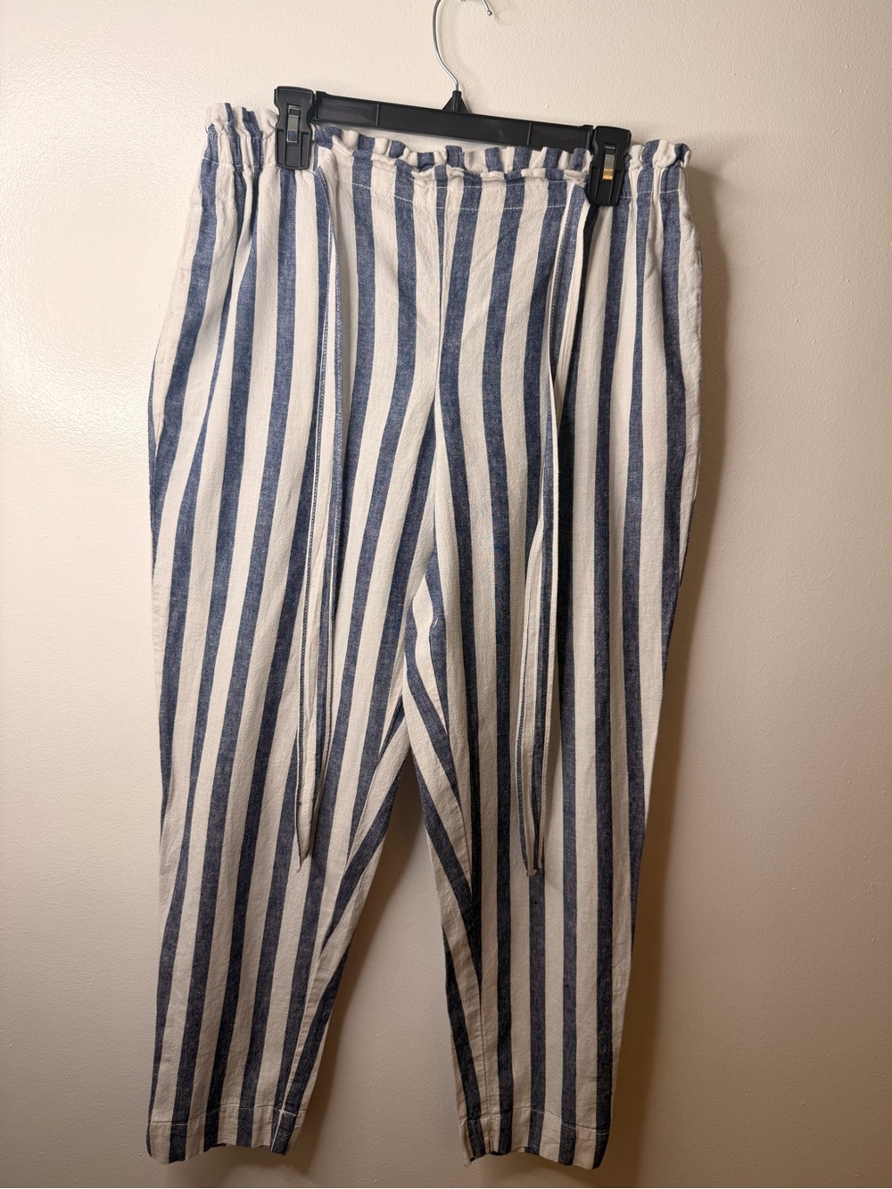 beachlunchlounge Blue and White Vertical Stripe Men’s Chinos